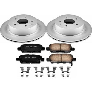 Nissan Juke Brake Kit - Rear - PowerStop - Geomet Coated Rotors + Z17 Low-Dust Ceramic Pads - `14-`17