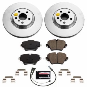 BMW X2 Brake Kit - Front - PowerStop - Geomet Coated Rotors + Z23 Carbon-Fiber Ceramic Pads - `18-`21 BMW X2 Brake Kit - Front - PowerStop - Geomet Coated Rotors + Z23 Carbon-Fiber Ceramic Pads - `18-`21