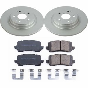 Acura MDX Brake Kit - Rear - PowerStop - Z17 Evolution Geomet Coated Rotors + Z17 Low-Dust Ceramic Pads - `17-`19