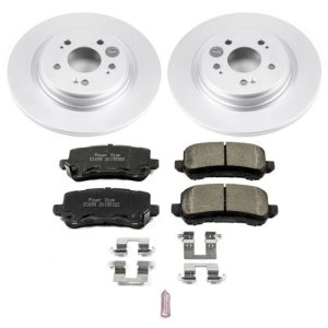 Honda Odyssey Brake Kit - Rear - PowerStop - Geomet Coated Rotors + Z17 Ceramic Pads - `18-`19