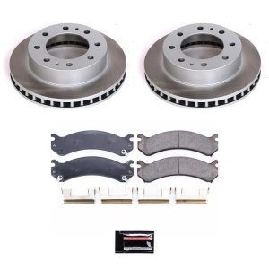 Audi A4 Brake Kit - Front + Rear - PowerStop - Genuine Geomet High-Carbon Coated Rotors + Carbon-Fiber Ceramic Pads - `04-`05