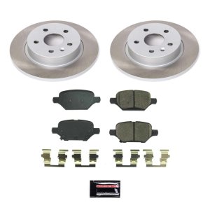 Subaru Impreza Brake Kit - Front + Rear - PowerStop - Geomet Coated Rotors + Ceramic Pads - `17-`19