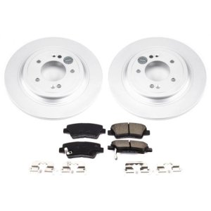 Kia Sportage Brake Kit - Rear - PowerStop - Z17 Evolution Geomet Coated Rotors + Z17 Low-Dust Ceramic Pads - `17-`18
