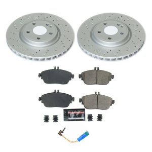 Infiniti QX30 Brake Kit - Front - PowerStop - Geomet Coated Rotors + Z23 Ceramic Pads - `17-`19