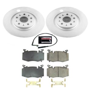 Cadillac CT6 Brake Kit - Front - PowerStop - Geomet Coated Rotors + Z17 Low-Dust Ceramic Pads - 2019