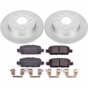 Nissan Sentra Brake Kit - Rear - PowerStop - Z17 Evolution Geomet Coated Rotors + Ceramic Pads - 2019