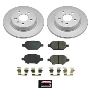 Buick Encore Brake Kit - Rear - PowerStop - Z17 Geomet Coated Rotors + Low-Dust Ceramic Pads - `18-`20