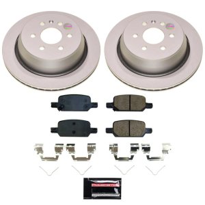 Chevrolet Colorado Brake Kit - Rear - PowerStop - Genuine Geomet Coated Rotors + Z17 Low-Dust Ceramic Pads - `21-`22