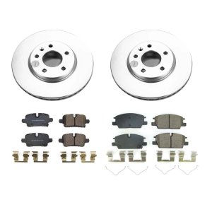 Chevrolet Malibu Brake Kit - Front + Rear - PowerStop - Genuine Geomet Coated Rotors + Z17 Low-Dust Ceramic Pads - 2021