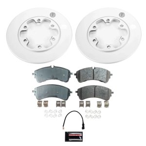 Ford Transit-350 Brake Kit - Rear - PowerStop - Z17 Evolution Coated Rotors + Low-Dust Ceramic Pads - 2020