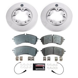 Ford Transit-350 Brake Kit - Rear - PowerStop - Z17 Evolution Geomet Coated Rotors + Low-Dust Ceramic Pads - 2021