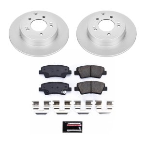 Hyundai Sonata Brake Kit - Rear - PowerStop - Z17 Evolution Geomet Coated Rotors + Low-Dust Ceramic Pads - `09-`10 Hyundai Sonata Brake Kit - Rear - PowerStop - Z17 Evolution Geomet Coated Rotors + Low-Dust Ceramic Pads - `09-`10