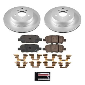 Cadillac CT4 Brake Kit - Front - PowerStop - Z17 Geomet Coated Rotors + Z17 Low-Dust Ceramic Pads - `20-`22