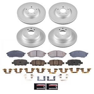 Cadillac CT4 Brake Kit - Front - PowerStop - Geomet Coated Rotors + Z17 Ceramic Pads - `20-`22