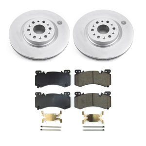 Cadillac XT6 Brake Kit - Front - PowerStop - Z17 Geomet Coated Rotors + Low-Dust Ceramic Pads - 2022+