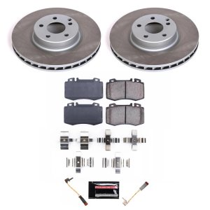 Volvo S40 Brake Kit - Front + Rear - PowerStop - High-Carbon Coated Rotors + Carbon-Fiber Ceramic Pads - `00-`04