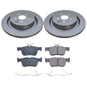 Ford Edge Brake Kit - Rear - PowerStop - Genuine Geomet Coated Rotors + Z17 Low-Dust Ceramic Pads - `22-`24 Ford Edge Brake Kit - Rear - PowerStop - Genuine Geomet Coated Rotors + Z17 Low-Dust Ceramic Pads - `22-`24