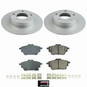 Nissan Sentra Brake Kit - Rear - PowerStop - Geomet Coated Rotors + Z17 Ceramic Pads - `20-`25