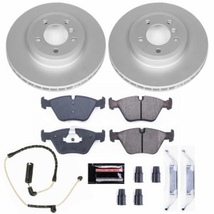 BMW Z4 Brake Kit - Front - PowerStop - Geomet Coated Rotors + Carbon-Fiber Ceramic Pads - `06-`08