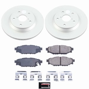 Subaru Impreza Brake Kit - Rear - PowerStop - Z17 Geomet Coated Rotors + Ceramic Pads - 2024+ Subaru Impreza Brake Kit - Rear - PowerStop - Z17 Geomet Coated Rotors + Ceramic Pads - 2024+