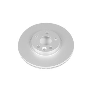 Volvo S60 Brake Rotor (1) - Front - PowerStop - Evolution High Carbon GEOMET 360 Fully Coated - Silver - `11-`18