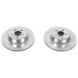 BMW X6 Brake Rotors (2) - Rear - PowerStop - Evolution Drilled & Slotted - `08-`19