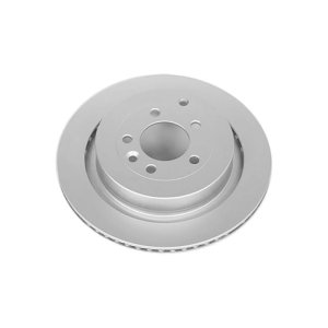 Land Rover LR4 Brake Rotor (1) - Rear - PowerStop - Evolution High Carbon GEOMET 360 Fully Coated - Silver - `10-`16