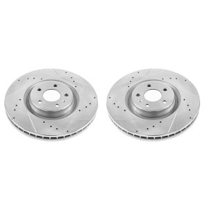 Audi A6 Brake Rotors (2) - Front - PowerStop - Drilled & Slotted - `17-`18