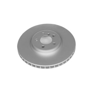 BMW X5 Brake Rotor (1) - Front - PowerStop - Evolution High Carbon Geomet Coated - Silver - `11-`18