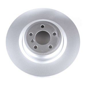 BMW 7 Series Brake Rotor (1) - Rear - PowerStop - Evolution High Carbon Geomet Coated - Silver - `09-`15