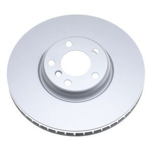 BMW ActiveHybrid 7 Brake Rotor (1) - Front Right - PowerStop - Evolution High Carbon Geomet Coated - Silver - `13-`15