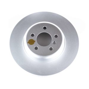 BMW 640i Brake Rotor (1) - Rear - PowerStop - Evolution High Carbon Geomet Coated - Silver - `12-`18