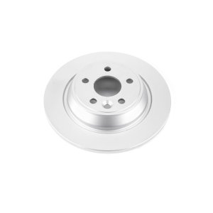 Land Rover Range Rover Evoque Brake Rotor (1) - Rear - PowerStop - Evolution High Carbon GEOMET 360 Coated - Silver - `12-`15