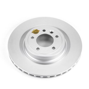 Land Rover Range Rover Sport Brake Rotor (1) - Rear - PowerStop - Evolution Coated, GEOMET 360, High Carbon - Silver - `14-`17 Land Rover Range Rover Sport Brake Rotor (1) - Rear - PowerStop - Evolution Coated, GEOMET 360, High Carbon - Silver - `14-`17