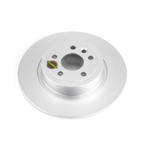 Land Rover Range Rover Evoque Brake Rotor (1) - Rear - PowerStop - Evolution High Carbon GEOMET 360 Fully Coated - Silver - `16-`19