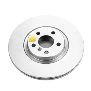 BMW X1 Brake Rotor (1) - Front - PowerStop - Evolution High Carbon Geomet Coated - Silver - `16-`20