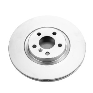 BMW X1 Brake Rotor (1) - Front - PowerStop - Evolution High Carbon Geomet Coated - Silver - `16-`20