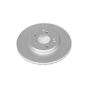 Chrysler Crossfire Brake Rotor (1) - Front - PowerStop - Evolution High Carbon Geomet Coated - Silver - `04-`08