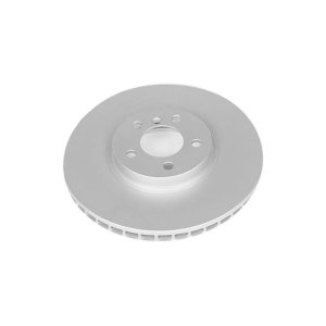 BMW X5 Brake Rotor (1) - Front - PowerStop - Evolution High Carbon Geomet Coated - Silver - `02-`03