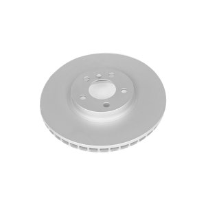 BMW X5 Brake Rotor (1) - Front - PowerStop - Evolution High Carbon Geomet Coated - Silver - `02-`03