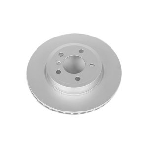 BMW X3 Brake Rotor (1) - Front - PowerStop - Evolution High Carbon Geomet Coated - Silver - `04-`10