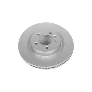 Land Rover Range Rover Sport Brake Rotor (1) - Front - PowerStop - Evolution Coated, High Carbon, GEOMET 360 - Silver - `06-`09 Land Rover Range Rover Sport Brake Rotor (1) - Front - PowerStop - Evolution Coated, High Carbon, GEOMET 360 - Silver - `06-`09