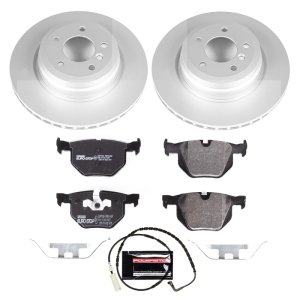 BMW 335i Brake Kit - Rear - PowerStop - Genuine Geomet Coated Rotors + ECE-R90 Certified Pads - `07-`10 BMW 335i Brake Kit - Rear - PowerStop - Genuine Geomet Coated Rotors + ECE-R90 Certified Pads - `07-`10