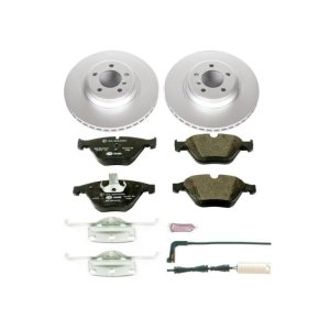 BMW 7 Series Brake Kit - Front - PowerStop - Genuine Geomet Coated Rotors + ECE-R90 Brake Pads - `02-`05