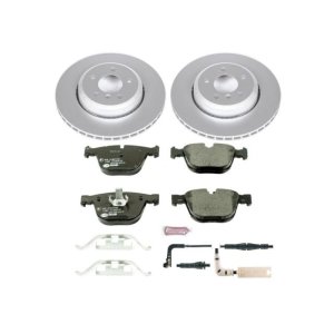BMW 6 Series Brake Kit - Rear - PowerStop - Genuine Geomet Coated Rotors + ECE-R90 Certified Pads - `04-`05