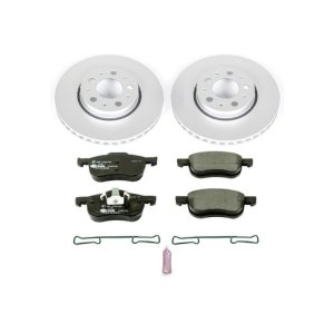 Volvo S60 Brake Kit - Front - PowerStop - Geomet Coated Rotors + ECE-R90 Certified Pads - `01-`07