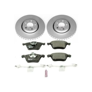 Volvo S60 Brake Kit - Front - PowerStop - Genuine Geomet Coated Rotors + ECE-R90 Certified Pads - `08-`09