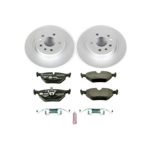 Saab 9-5 Brake Kit - Rear - PowerStop - Euro-Stop Rotors + ECE-R90 Pads - `99-`10