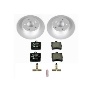 Chrysler Crossfire Brake Kit - Rear - PowerStop - Genuine Geomet Coated Rotors + ECE-R90 Certified Pads - `04-`08