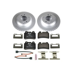 Volkswagen Touareg Brake Kit - Rear - PowerStop - Euro-Stop with Genuine Geomet Coated Rotors and ECE-R90 Certified Pads - 2006